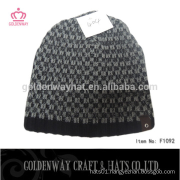 Custom Patch Cap Hat Long Acrylic Beanie Knit Hat Winter Hat